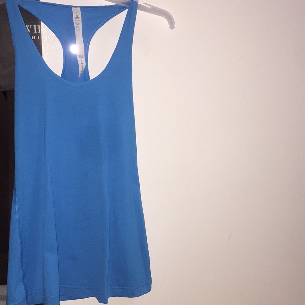 Reversible blue lulu lemon tank top